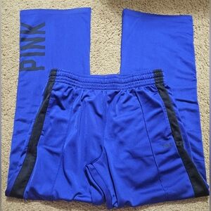 PINK Victoria's Secret Vintaged Flared Spellout Zip Ankle Joggers/Track Pants